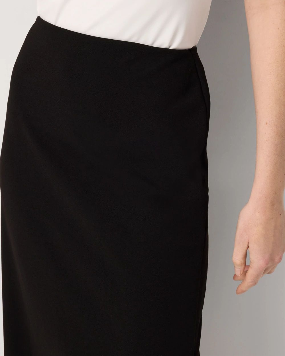 preloved購入　BLACK CREPE SKIRT Knit Crepe Pencil Skirt | White House Black Market